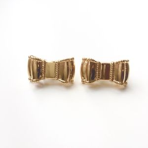 Gold Bow J.Crew Earrings, 3/4 Inch